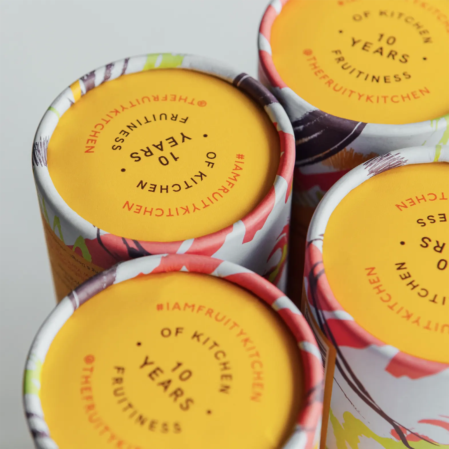 Fruity Kitchen Brand Packaging Gift tube tops